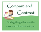 Compare and Contrast Worksheets (Differentiated)