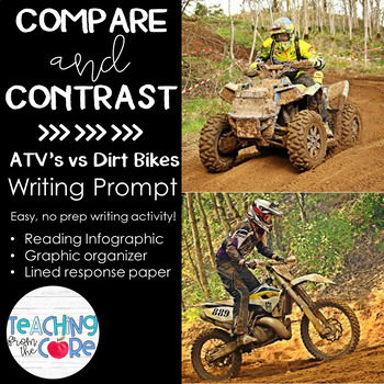 Preview of Compare and Contrast Writing: ATVs and Dirt Bikes