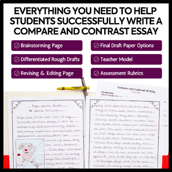 template for writing a compare and contrast essay