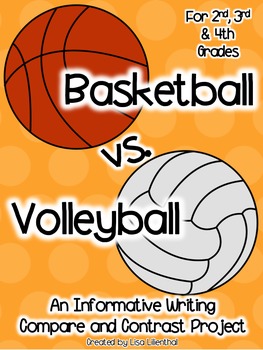 basketball volleyball contrast compare vs writing sports write activities