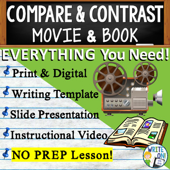 Preview of Compare and Contrast Essay Writing - Outline - Graphic Organizer - Movie & Book