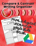 Compare and Contrast Writing Organizer: Paper & Digital