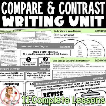 Preview of Compare and Contrast Writing Unit | Step Up to Writing Inspired