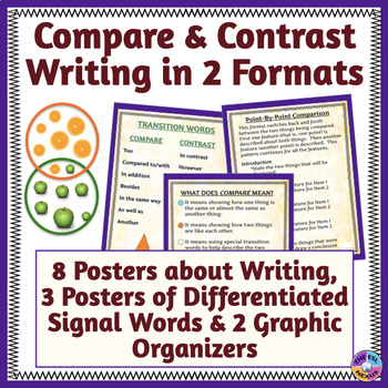 Preview of Compare and Contrast Writing in Two Formats