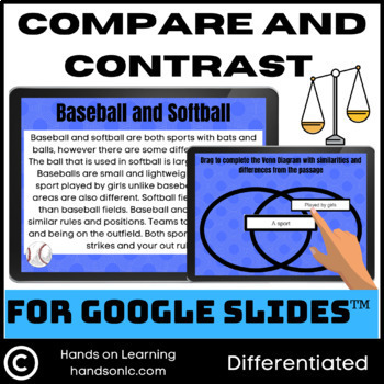 Preview of Compare and Contrast for Google Slides