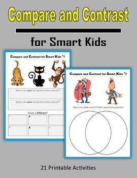 Preview of Compare and Contrast - for Smart Kids