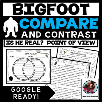 Preview of Compare and Contrast the Author's Point of View BigFoot