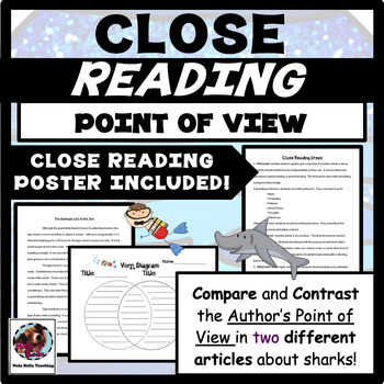 Preview of Compare and Contrast the Author's Point of View Sharks