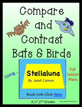 Preview of Stellaluna - Compare and Contrast - Lesson Plans - K, 1st & 2nd Grades