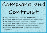 Compare and Contrast writing prompts