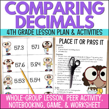 my homework lesson 7 compare and order decimals answer key