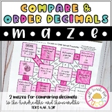 Compare and Order Decimals Maze 4.2F 5.2B