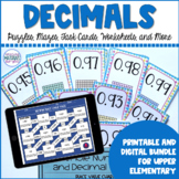 Compare and Order Decimals | Worksheets Puzzles Task Cards Mazes