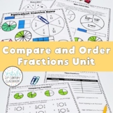Compare and Order Fractions Lessons (Math SOL 4.2) {Digita