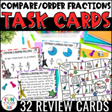 Compare and Order Fractions Task Cards & Math Game