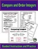 Compare and Order Integers 6th Grade Math Distance Learning