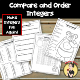 Comparing and Ordering Integers Activity