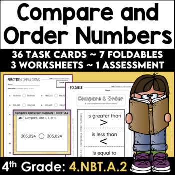 Preview of Compare and Order Numbers | 4th Grade Math | Numbers and Base Ten