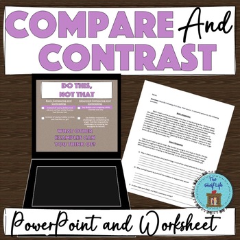 Preview of Compare and contrast two or more characters, settings, or events in a story