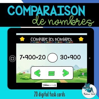 Preview of Compare les nombres BOOM CARDS