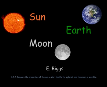 Preview of Compare the Sun, Earth, and Moon - Smartboard