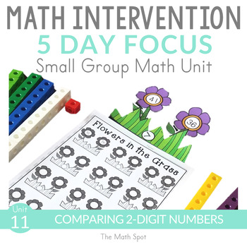 Preview of Comparing 2 Digit Numbers | 1st Grade Small Group Math Intervention Unit