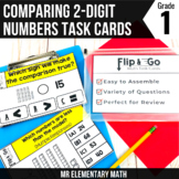 Comparing 2-Digit Numbers Task Cards 1st Grade Math Centers