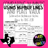Comparing 2 Numbers using Number Lines & Place Value Journ