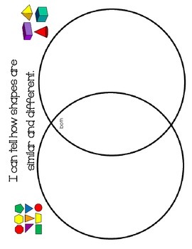 2-D vs 3-D Shape Worksheets