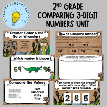 Preview of 2nd Grade Comparing 3-Digit Numbers Unit