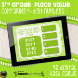 Comparing 4-Digit Numbers Digital Task Cards Distance Learning Boom Cards