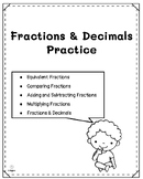Fractions and Decimals Spiral Review - Test Prep