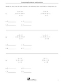 Comparing Algebra Problems with Examples and Solutions