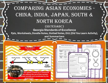 Preview of Comparing Asian Economies - China, India, Japan, South, & North Korea (SS7E7abc)