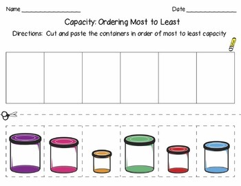 Download Comparing Capacity by Chikabee | Teachers Pay Teachers