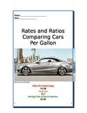 Ratios Comparing Cars by Miles Per Gallon