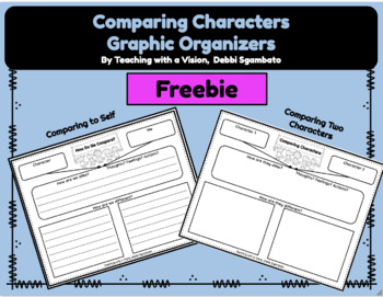 Preview of Comparing Characters, Graphic Organizers Freebie