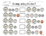 Comparing Coins Money Worksheet - Counting and Comparing S