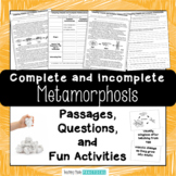 Comparing Complete and Incomplete Metamorphosis Reading Pa