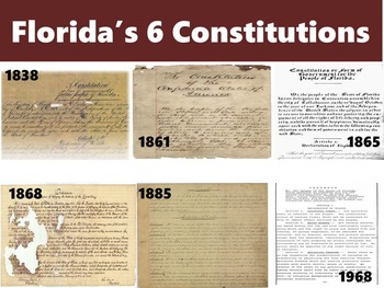 Preview of Comparing Constitutions 3.12: The U.S. vs. the Florida State Constitution Civics