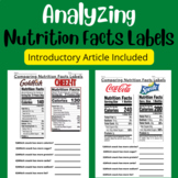 Comparing, Contrasting & Analyzing Nutrition Facts Labels 