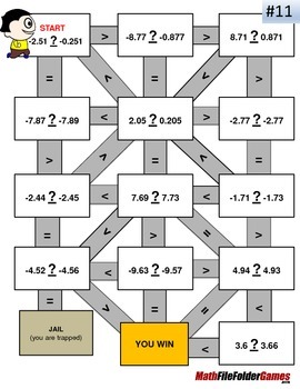 Paring Decimals Fun Decimal Worksheets Mazes MINI