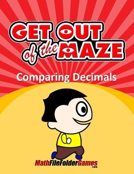 Preview of Comparing Decimals - Fun Decimal Worksheets/Mazes (MINI BUNDLE)