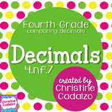 Comparing Decimals Math Unit 4.NF.7