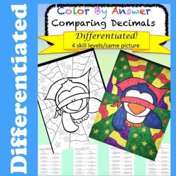 Preview of Comparing Decimals Worksheet PDF