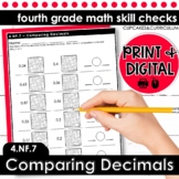 Comparing Decimals | Fourth Grade Math 4.NF.7