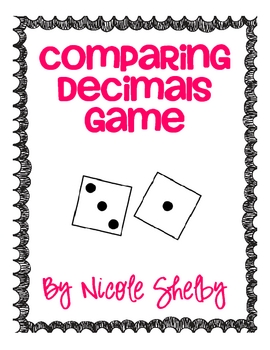 Preview of Comparing Decimals Game Freebie