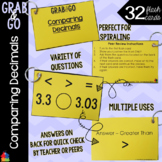 Comparing Decimals Grab & Go Flash Cards