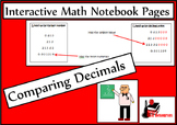 Comparing Decimals Lesson for Interactive Math Notebooks