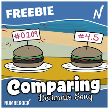 Preview of Comparing Decimals Song + Lyrics & Worksheet | Fun 4th-5th Grade Math Activity